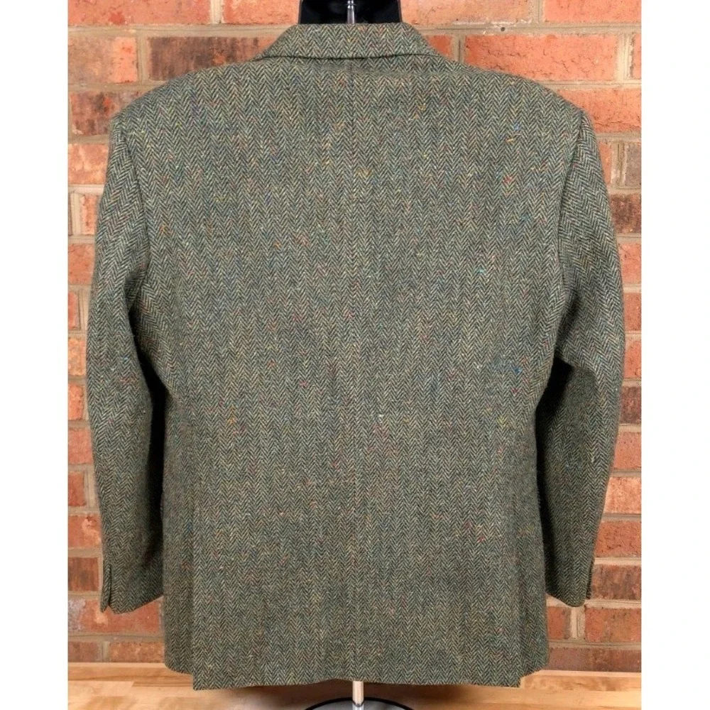 Magee 40R Handwoven Donegal Tweed Blazer Pure Wool Viscose Irish Jacket